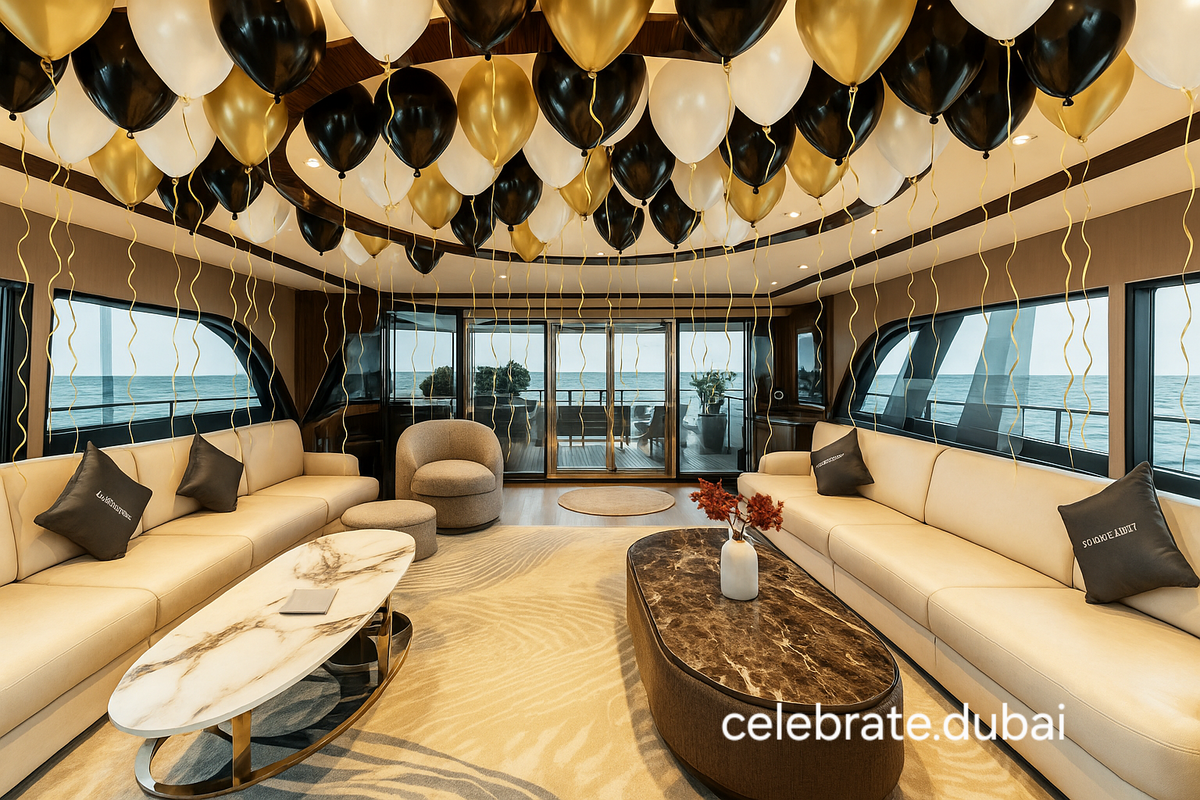 Room And Yacht Interior Decoration: 50 Ceiling Helium Balloons