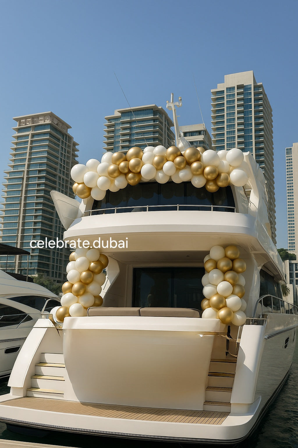 Yacht Exterior Balloon Decoration: Back